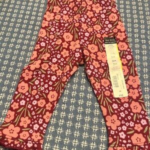NEW Okie Dokie 3 months girl Floral Leggings